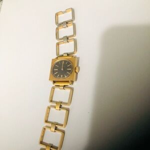Timex Gold Square Link Women's Watch